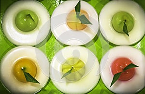 Deletable Imitation fruits mix in jelly