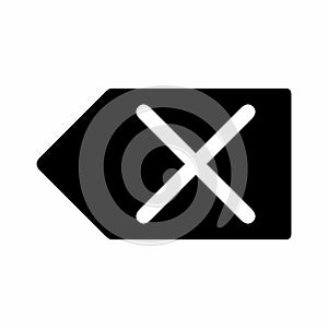 Delete backspace icon