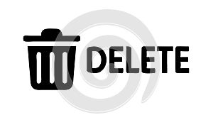 Delete Bin Icon. Remove or Trash File Symbol, vector design Generative AI