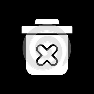 Delete dark mode glyph icon