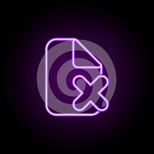 delete document icon. Web icons universal set for web and mobile