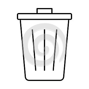 Delete, dustbin Vector icon which can easily modify