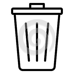 Delete, dustbin Vector icon which can easily modify