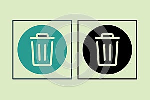 Delete icon. icon related to UI elements. suitable for web site, app, user interfaces,element, printable etc. solid icon style.
