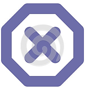 Delete Isolated Vector Icon which can easily modified or edit