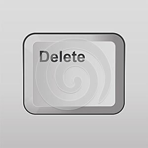 Delete keyboard button.