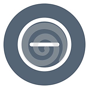 Delete, minus Bold Vector Icon which can be easily edited or modified