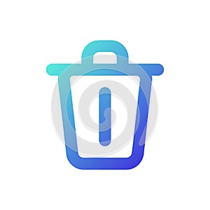 Delete pixel perfect gradient linear ui icon
