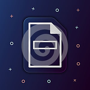 Delete a sheet nolan button icon. Simple thin line, outline vector of web icons for ui and ux, website or mobile application