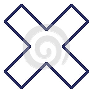 Delete Sign  Isolated Isolated Vector Icon easily editable easily editable