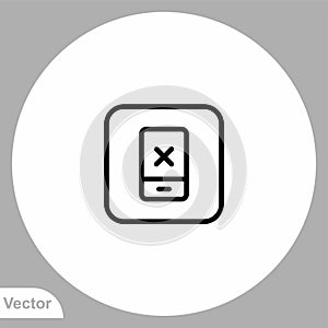 Delete vector icon sign symbol