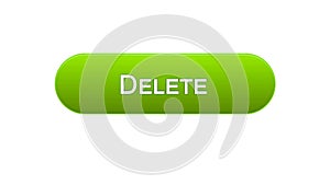 Delete web interface button green color, recycling app, erase information