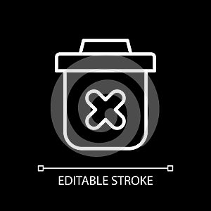 Delete white linear icon for dark theme