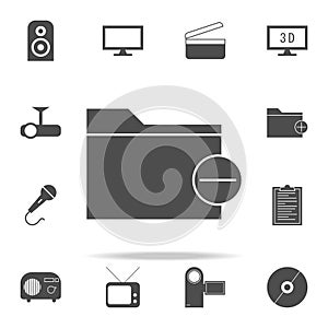 deleting folder icon. web icons universal set for web and mobile