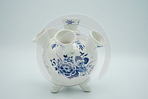 Delft Blue Dutch vase with flower pattern