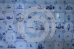 Delft blue tiles