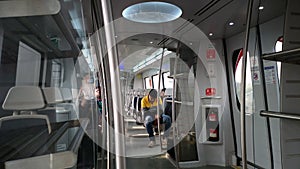 Delhi Metro Coach Interior - Airport Express line