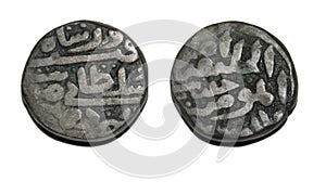 Delhi Sultanate Tughlaq Dynasty Billon Metal Coin 14th Century