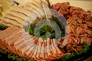Deli meat tray photo