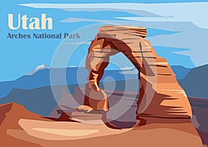 Delicate Arch in Arches National Park photo