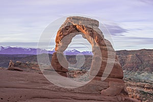 Delicate Arch in Arches National Park near Moab, Utah