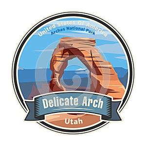 Delicate Arch in Arches National Park, Utah, United States photo