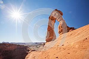 Delicate arch in Arches National Park in Utah, USA