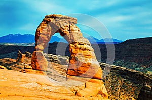 Delicate Arch at the Arches National Park, Utah, USA