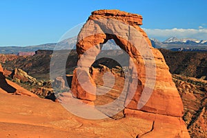 Delicate Arch in Evening Light, Arches National Park, Utah