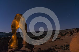 Delicate Arch at Night, Moab Utah