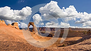 Delicate Arch Panorama, Late Afternoon View