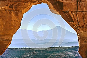 Delicate Arch Rock Canyon Arches National Park Moab Utah