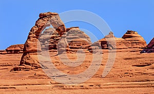 Delicate Arch Rock Canyon Arches National Park Moab Utah