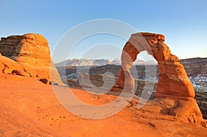 Delicate Arch at sunset