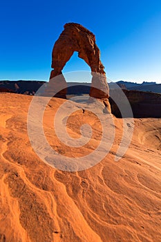 Delicate Arch sunset in Arches National Park