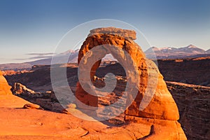 Delicate Arch at sunset