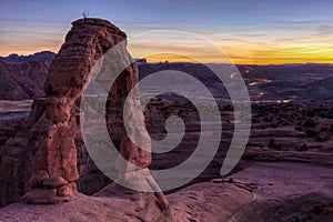 Delicate Arch Sunset Long Exposure