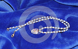 Delicate bead necklace photo