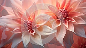 Delicate Beauty: Hyper-realistic Pink Flower Art Wallpaper