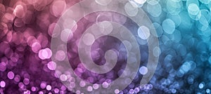 Delicate blur bokeh background in dusky violet, powder blue, and silver gray colors