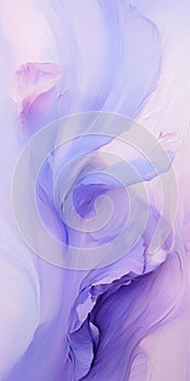 Delicate Brushstrokes: Purpleblue Abstract Painting With Realistic Hyper-detail photo