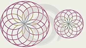 Delicate Circular Mandala Pattern Vector Design Element, vector design Generative AI