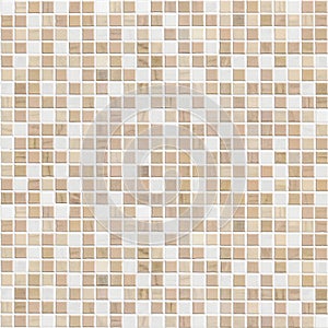 Delicate color brown mosaic tile wall