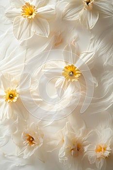 Delicate Daffodils in Soft Light