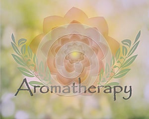 Delicate floral Aromatherapy design