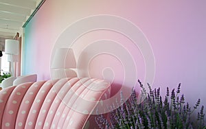 Generative-AI, Soft Pastel Gradient from Blush Pink to Lavender photo