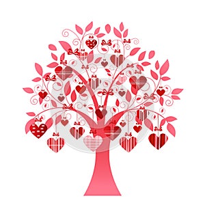 Delicate heart tree