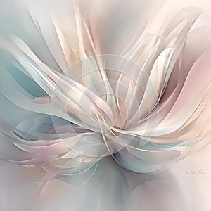 elegant symphony: grace and lightness in abstract composition photo