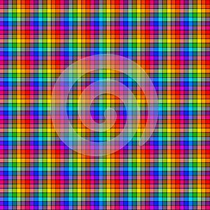 Delicate multicolored square dots seamless pattern. Soft abstract geometric pattern