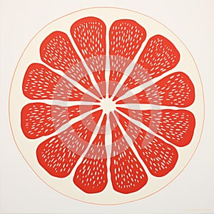 Delicate Paper Cutouts A Grocery Art Inspired By Grapefruit And Red Mcmurdo